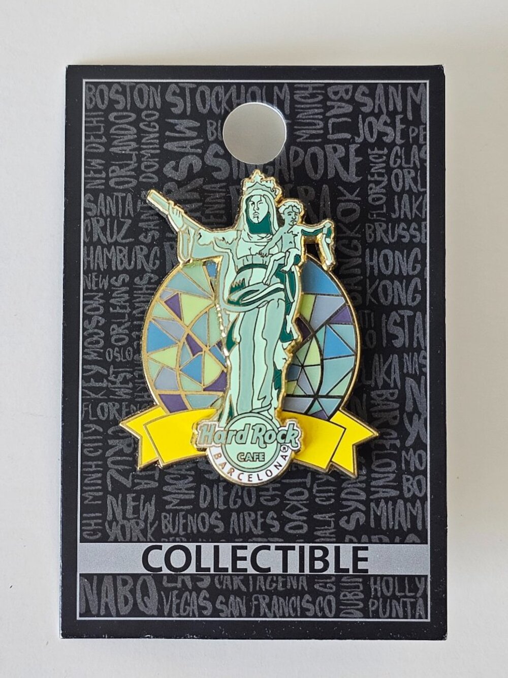 NIB Hard Rock Cafe Pin Barcelona Spain Core Basilica de la Merce Bar